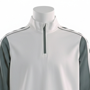 Haut de sport QZ de haute qualité, 96% polyester, 4% élasthanne, 220 g/m², avec élastique au bas. - Product Image 6