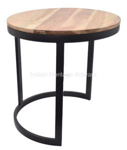 Design moderne Tables d'appoint imbriquées S/2 Meubles d'appoint en bois de haute qualité pour la maison, le bureau ou le salon, la salle à manger - Product Image 4