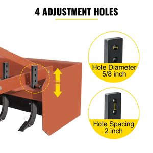 Tige de lame de scarificateur de 18 pouces à 4 trous, tige de scarificateur amovible à dents coniques, tige de scarificateur de 18 pouces à 4 trous, accessoires pour outils de scarification - Product Image 3
