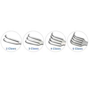 Retractores de piel con gancho de tracción de acero, instrumentos quirúrgicos ortopédicos, juego de herramientas de cirugía profesional - Product Image 6