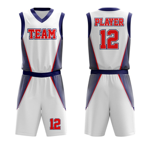 Uniforme de Baloncesto Sublimado Transpirable de Talla Grande para Hombre y Mujer, Ropa Deportiva con Estampado de Equipo, Diseño de Logotipo Personalizado, 100% Poliéster - Product Image 1