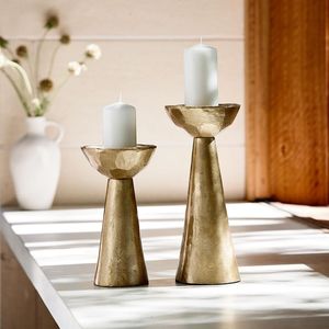 Golden Aluminium <b>Candle</b> Holder Handmade Customized Metal <b>Candle</b> Holder For Home & Garden Decoration <b>Wedding</b> Centerpieces - Product Image 6
