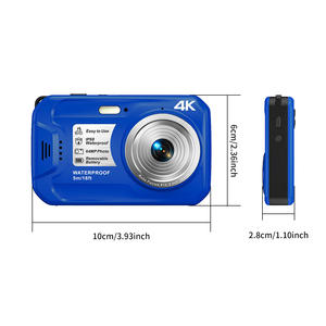 Caméra étanche de haute qualité 4K 64MP HD avec certification IP68, étanche jusqu'à 5 m, mise au point automatique, zoom numérique 16x, caméra sous-marine pour la natation - Product Image 6