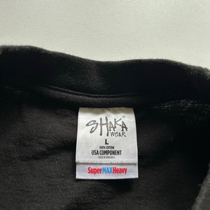 Camiseta Personalizada para Hombre Shaka Wear, 100% Algodón, Logotipo Personalizado, Color Blanco Liso, Gruesa, Transpirable, Camisetas Shaka Wear de Color Negro - Product Image 4