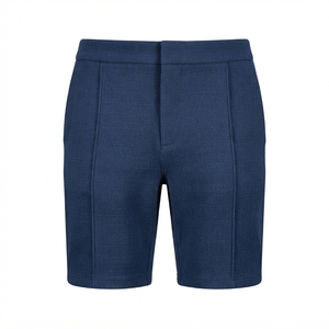 Shorts de compression respirants pour hommes en polyester et coton, séchage rapide, taille mi-haute élastique, style Bermuda, personnalisables avec logo, couleur unie - Product Image 1