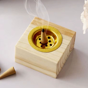 Quemador de incienso Bakhoor de diseño rústico en madera, con estilo decorativo para la sala de estar. - Product Image 2