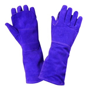Guantes de Soldadura de Cuero Vacuno, Doble Palma, Resistentes, para Trabajo Pesado, Impermeables, Antideslizantes, Dedos Completos, Unisex, para Exteriores - Product Image 3