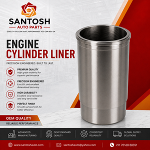 ซับสูบ Santosh Auto Parts รุ่น JD152 สำหรับเครื่องยนต์ดีเซลอุตสาหกรรม (เครื่องกำเนิดไฟฟ้าสำหรับรถบรรทุก) รับประกัน 1 ปี ผลิตในรัฐกูร์กุฎ - Product Image 5
