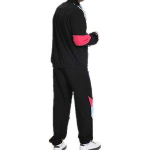 Conjunto Deportivo Vintage con Bloques de Color, Chaqueta Cortavientos con Capucha, Pantalones Largos con Cordón, Ligero, Transpirable, Informal de Verano - Product Image 3
