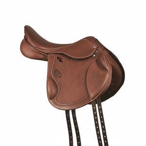 Selle d'équitation anglaise en cuir de vachette de qualité supérieure, siège ergonomique, confort du cavalier, produits d'équitation anglaise en provenance d'Inde - Product Image 1
