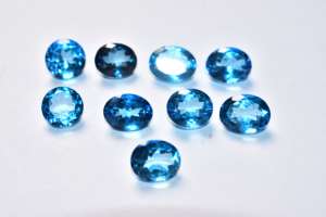 Topacio Azul de Londres de Calidad Premium, Cabujón Calibrado para Joyería - Product Image 2