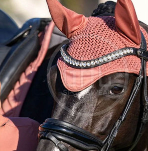 Horse Riding Equipment Ear <b>Bonnet</b> Latest Design OEM Service Equestrian Breathable Lightweight Horse Ear <b>Bonnet</b> - Product Image 4