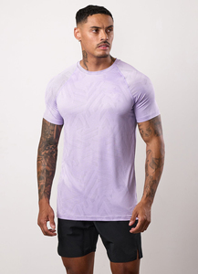 T-shirt de sport pour homme à séchage rapide, personnalisé avec logo imprimé par sublimation, en polyester tricoté, lettres brodées, tee-shirt pas cher - Product Image 5