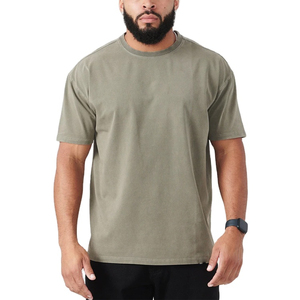 T-shirt Homme en Coton de Haute Qualité, Personnalisable avec Étiquette Privée, Modèle 2026, T-shirt Oversize pour Entraînement, Fitness et Gym - Product Image 3