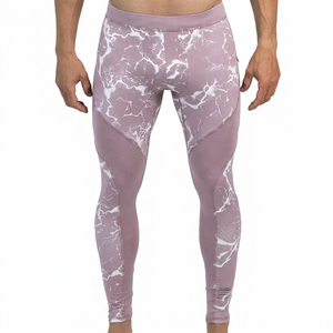 <b>Mens</b> Running Leggings <b>Compression</b> Workout <b>Tights</b> High Stretch Breathable Moisture Wicking Lightweight Gym Fitness Training - Product Image 1