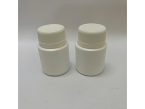 Bouteilles en plastique PE cylindriques blanches avec bouchon à vis Fond plat Impression par transfert thermique pour usage cosmétique APS C0374 - Product Image 1