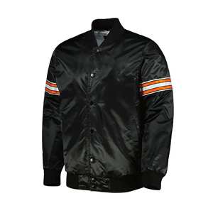 Chaqueta Varsity de Satén para Hombre con Logotipo Personalizado, Venta al Por Mayor, OEM, ODM |   Fabricante de Chaquetas Bomber de Satén Estilo Urbano - Product Image 5