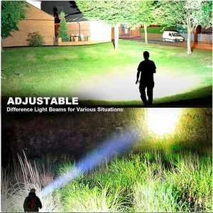 CITICITY <b>LED</b> <b>Rechargeable</b> Aluminum Alloy Tactical Flashlight 3 Modes Warranty Camping Hiking Climbing Emergency Use - Product Image 4