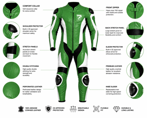 Combinaison de moto en cuir véritable DUMELA INTERNATIONAL pour course automobile, protection intégrale du corps, coupe-vent, imperméable, unisexe, adulte - Product Image 6