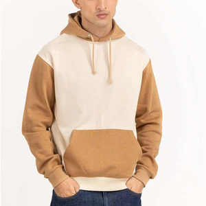 Fully Customized Front Printing Winter Hooded Men's Fleece <b>Hoodie</b> <b>Plain</b> Dyed Quick Dry Breathable Low MOQ Polyester/Cotton Blend - Product Image 1