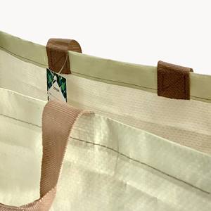 Sacs fourre-tout de plage économiques et réutilisables en toile tissée personnalisés avec logo brodé, prix d'usine, vente en gros, pour le travail et les week-ends - Product Image 3