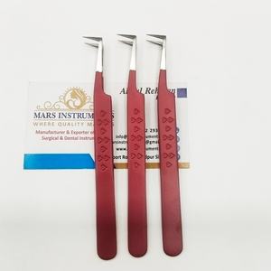 Pince à épiler professionnelle en acier inoxydable pour extensions de cils, nouvelle tendance, 90 degrés - Product Image 2