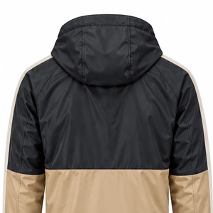 Windbreaker <b>Jacket</b> for <b>Men</b> <b>Lightweight</b> Outdoor Training Water Resistant Full Zip Hooded Sportswear Bulk Order Wholesale Supplier - Product Image 4
