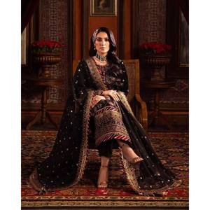 Conjunto superior e inferior de mujer de diseñador con Dupatta para ropa de fiesta - Product Image 5