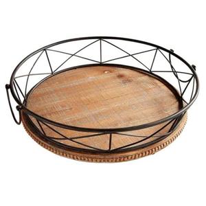 Bandeja de Madera con Diseño Personalizable, Asa de Metal, Impresión de Letras Personalizada, Ecológica, Apta para Microondas y Lavavajillas, Decorativa para el Hogar - Product Image 5