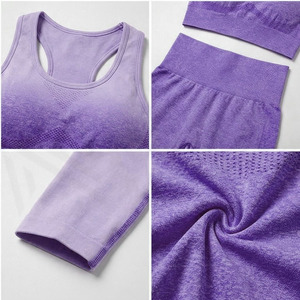 Nuevo Conjunto de Yoga para Mujer, Sin Costuras, de Alta Elasticidad, para Gimnasio, Ropa Deportiva, Precio Económico, Leggings de Yoga Personalizados - Product Image 3