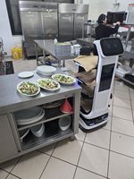 Robot de livraison autonome Mi City 2026, plateau stable multi-niveaux, charge de 40 kg, robot de service intelligent pour restaurant