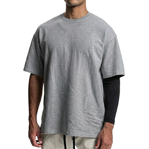 T-shirts pour hommes en coton épais de haute qualité, effet délavé, style streetwear, pour la gym, 100% coton, coupe oversize - Product Image 6