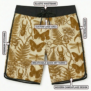 Pantalones Cortos de Surf Premium de Secado Rápido, Traje de Baño Ligero para Viajes de Verano - Product Image 6