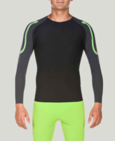 Maillot de compression uni pour hommes et garçons adultes, Rashguard MMA, Rashguard léger pour le cyclisme, Maillot de bain à manches longues pour hommes