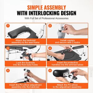 Sedia da Doccia Regolabile in Lega di Alluminio da 17,5 Pollici con Freno, Attrezzatura di Sicurezza per Bagno, Design Confortevole - Product Image 6