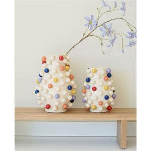 Florero Metálico Moderno Hecho a Mano - Diseño de Bolas Multicolores en 3D, Florero Decorativo para Centro de Mesa de Sala de Estar, Decoración de Lujo para el Hogar - Product Image 4