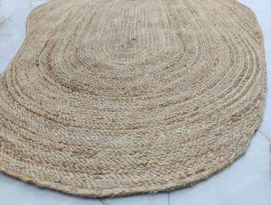 พรมปอกระเจาถักด้วยมือแนวชนบทพรมพื้นที่เส้นใยธรรมชาติเป็นมิตรกับสิ่งแวดล้อม - Product Image 6