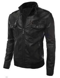 Veste en cuir pour homme, design personnalisé et tendance, fabriquée au Pakistan, produit haut de gamme, veste en cuir pour hommes et motards, veste d'hiver - Product Image 2