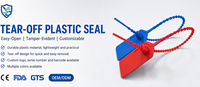 Bande de verrouillage en plastique YSD à démontage facile pour sacs de livraison, porte-espèces et marchandises en stock