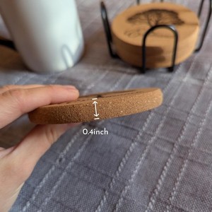 Posavasos Ecológicos de Bambú - Grabado Láser con Marca Corporativa - Venta al por Mayor - Product Image 4