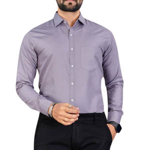 Chemise de travail professionnelle en twill, coupe slim, sans repassage, style business casual pour homme - Product Image 3