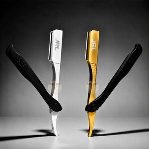 JRL Gold & Black Magnetic Luxury Stainless Steel Manual Straight Edge Razor with Custom Logo for Professional Barbers <b>Beard</b> <b>Care</b> - Product Image 5