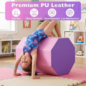 Tappetino Ottagonale per Ginnastica 22,5'' X 26'' con Copertura con Cerniera e Imbottitura in Schiuma Spessa - Product Image 6