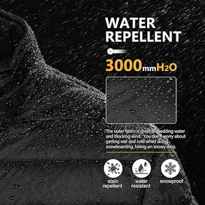 Chaqueta Acolchada Personalizada para Hombre, Marca OEM, Impresión por Serigrafía y Bordado, Ligera, Resistente al Agua, para la Nieve - Product Image 4