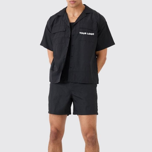 Pantalones Cortos Cargo de Verano de 2 Piezas, 100% Algodón, Transpirables, Ecológicos, de Talla Grande, con Logotipo Personalizado, Secado Rápido y Absorción del Sudor - Product Image 4