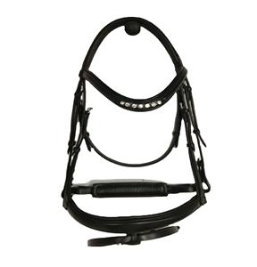 Brida de Cuero para Caballo con Tachuelas de Oro Rosa, Narquera Acolchada, Equipo Ecuestre, Modelo Internacional Rub 7860B Personalizado - Product Image 3