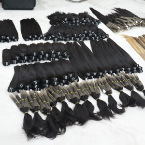 ผมต่อเวียดนามแท้ 100% ไม่ผ่านการแปรรูป สีดำธรรมชาติ เนื้อผมตรงเรียบลื่น แบบเย็บสองชั้น คุณภาพเรมี่ จัดเรียงเกล็ดผม - Product Image 4