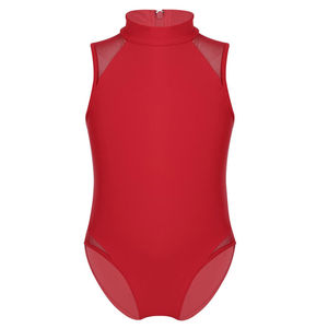 Leotardo de Ballet sin Mangas de Malla Elástica de Alta Calidad con Logotipo Personalizado, Servicio OEM, para Niñas, Adultos, Entrenamiento de Equipo, Gimnasia - Product Image 1