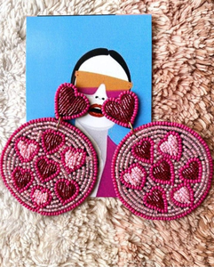 ต่างหูแบบโบฮีเมียนประดับลูกปัด ดีไซน์ละเอียดประณีต ต่างหูทำมือประดับลูกปัดสำหรับผู้หญิง - Product Image 1