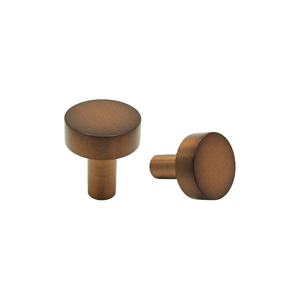 Brown Bronze <b>Cabinet</b> Knob Round Solid Brass Knob Furniture Hardware - Product Image 1
